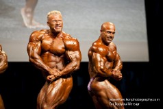 IFBB Pro Bodybuilders Dennis Wolf and Mike Kefalianos